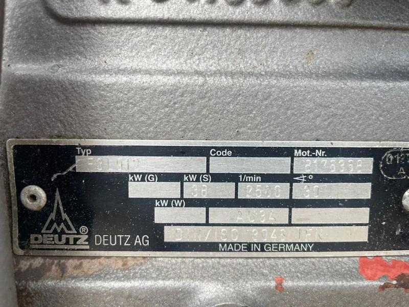 Deutz F3L 912 Motor 3 cilinder 38 kW 52 PK Diesel Motor - Motor for Materialehåndteringsudstyr: billede 3 Deutz F3L 912 Motor 3 cilinder 38 kW 52 PK Diesel Motor - Motor for Materialehåndteringsudstyr: billede 3