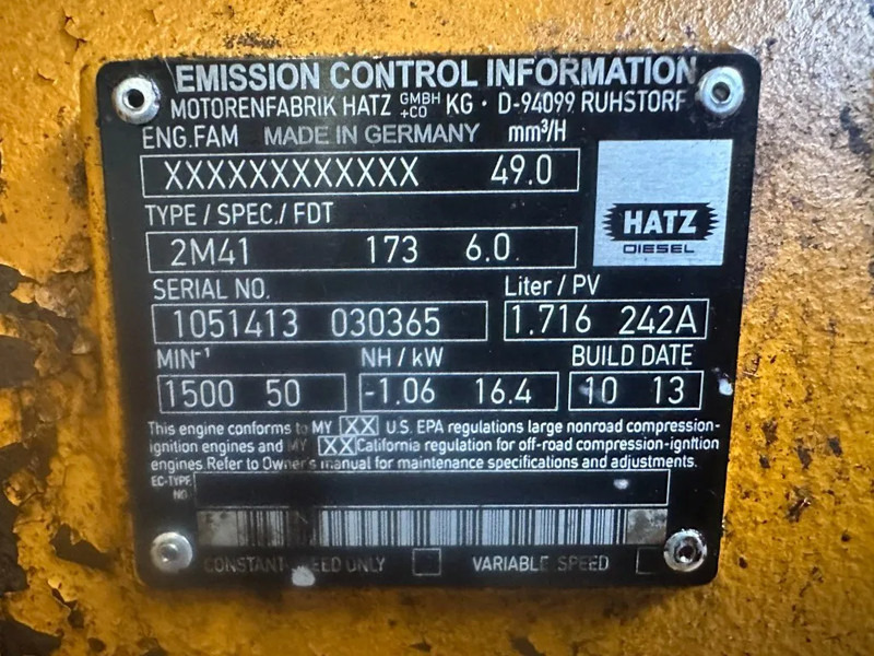 Hatz 2M41 Stamford 20 kVA generatorset - Strømgenerator: billede 3 Hatz 2M41 Stamford 20 kVA generatorset - Strømgenerator: billede 3