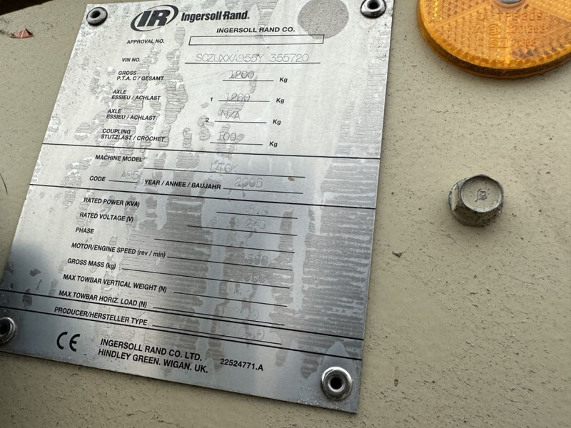 Ingersoll Rand LT6K Kubota 6 kVA Mobiele Lichtmast Aggregaat Light Tower - Lystårn: billede 4 Ingersoll Rand LT6K Kubota 6 kVA Mobiele Lichtmast Aggregaat Light Tower - Lystårn: billede 4