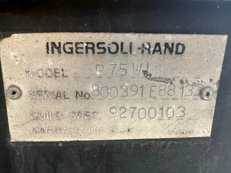 Ingersoll Rand P75W Lombardini 2.1 m3 / min 7 Bar Diesel Compressor - Luftkompressor: billede 2 Ingersoll Rand P75W Lombardini 2.1 m3 / min 7 Bar Diesel Compressor - Luftkompressor: billede 2