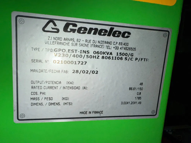 Iveco Genelec Mecc Alte Spa 60 kVA Silent Noodstroom generatorset met ATS Auto Netovername - Strømgenerator: billede 3 Iveco Genelec Mecc Alte Spa 60 kVA Silent Noodstroom generatorset met ATS Auto Netovername - Strømgenerator: billede 3