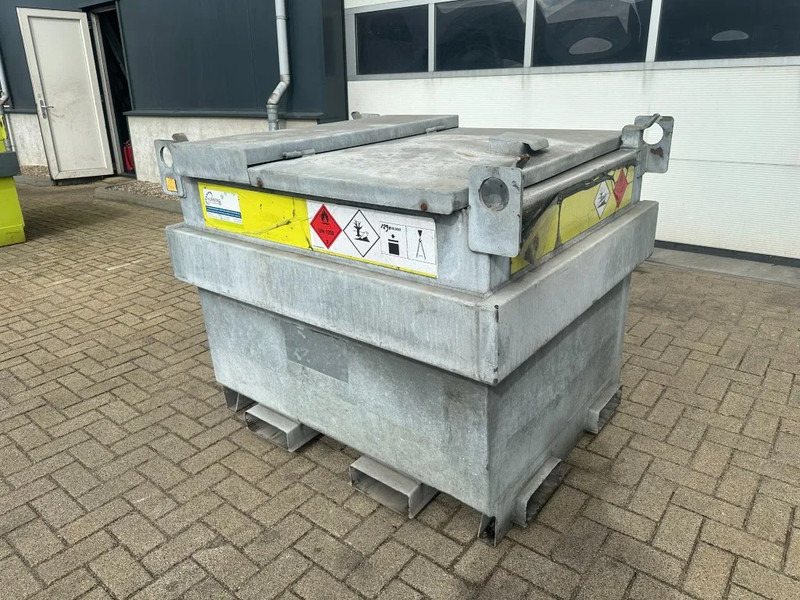 Kiwa IBC Steenbergen 750 liter Dieseltank met Handpomp Milieutank Gegalvaniseerd - Lagertank: billede 4 Kiwa IBC Steenbergen 750 liter Dieseltank met Handpomp Milieutank Gegalvaniseerd - Lagertank: billede 4
