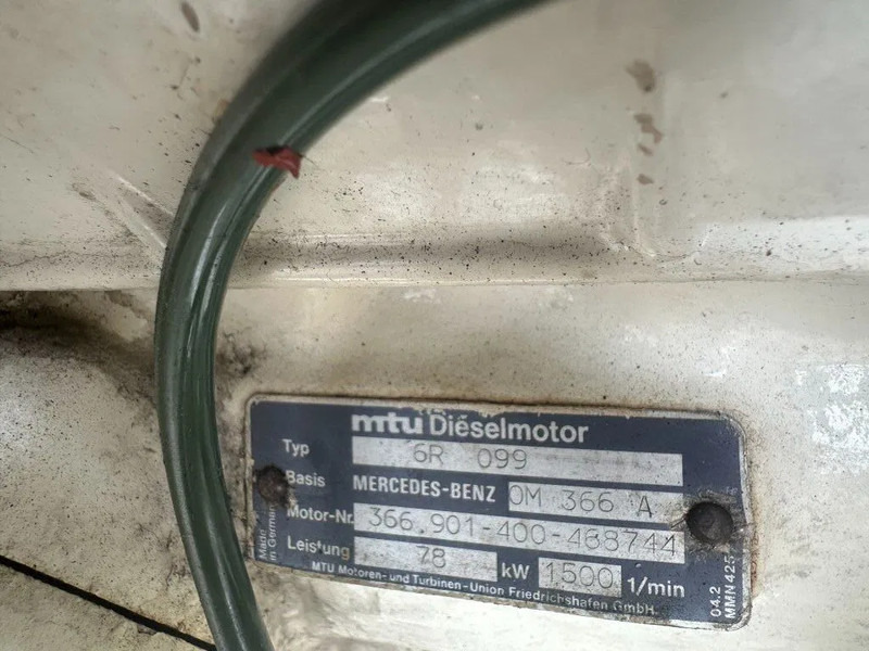 MTU 6R 099 Mercedes Benz OM 366 A 96 kVA Marine generatorset - Strømgenerator: billede 5 MTU 6R 099 Mercedes Benz OM 366 A 96 kVA Marine generatorset - Strømgenerator: billede 5