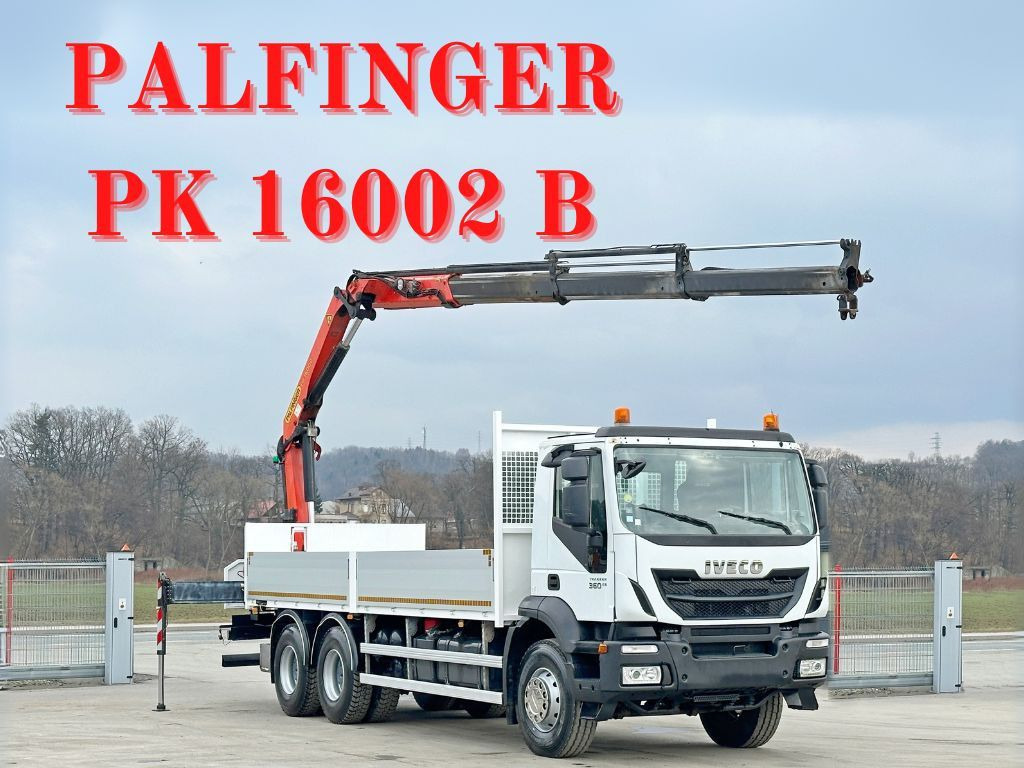 Iveco TRAKKER 360 * PRITSCHE 6,80* PK 16002 B+FUNK*6x4 Iveco TRAKKER 360 * PRITSCHE 6,80* PK 16002 B+FUNK*6x4 - Lastbil med kran, Lastbil med lad: billede 1 Iveco TRAKKER 360 * PRITSCHE 6,80* PK 16002 B+FUNK*6x4 Iveco TRAKKER 360 * PRITSCHE 6,80* PK 16002 B+FUNK*6x4 - Lastbil med kran, Lastbil med lad: billede 1