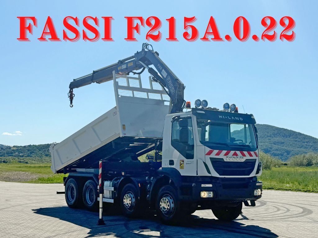 Iveco TRAKKER 450 * FASSI F215A.0.22 + FUNK / 8x4 *TOP - Tipvogn lastbil, Lastbil med kran: billede 1 Iveco TRAKKER 450 * FASSI F215A.0.22 + FUNK / 8x4 *TOP - Tipvogn lastbil, Lastbil med kran: billede 1