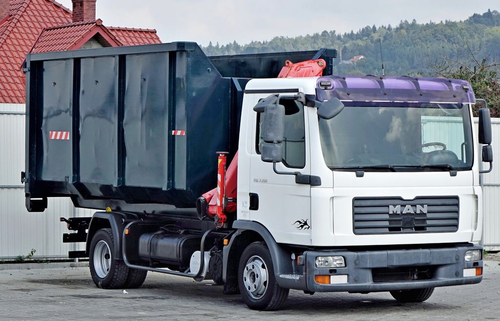 MAN TGL 7.150 Abrollkipper + Kran !! MAN TGL 7.150 Abrollkipper + Kran !! - Lastbil med kran, Lastbil kroghejs: billede 3 MAN TGL 7.150 Abrollkipper + Kran !! MAN TGL 7.150 Abrollkipper + Kran !! - Lastbil med kran, Lastbil kroghejs: billede 3