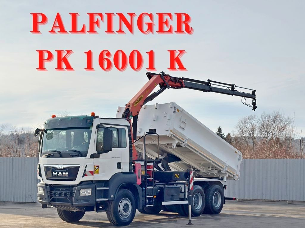 MAN TGS 26.400 * PALFINGER PK 16001 K + FUNK * 6x4 - Lastbil med kran: billede 1 MAN TGS 26.400 * PALFINGER PK 16001 K + FUNK * 6x4 - Lastbil med kran: billede 1