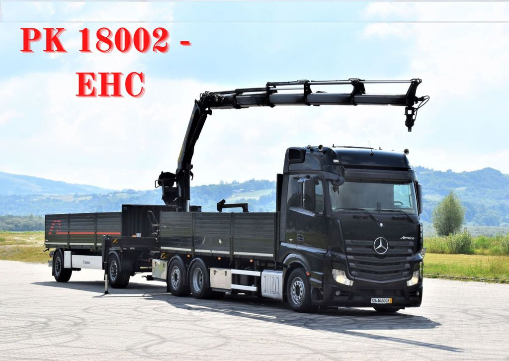 Mercedes-Benz ACTROS 2542 + PK18002-EH C/FUNK + Anhänger! Mercedes-Benz ACTROS 2542 + PK18002-EH C/FUNK + Anhänger! - Lastbil med kran, Lastbil med lad: billede 1 Mercedes-Benz ACTROS 2542 + PK18002-EH C/FUNK + Anhänger! Mercedes-Benz ACTROS 2542 + PK18002-EH C/FUNK + Anhänger! - Lastbil med kran, Lastbil med lad: billede 1
