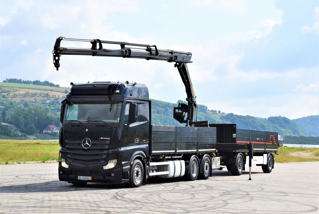 Mercedes-Benz ACTROS 2542 + PK18002-EH C/FUNK + Anhänger! Mercedes-Benz ACTROS 2542 + PK18002-EH C/FUNK + Anhänger! - Lastbil med kran, Lastbil med lad: billede 2 Mercedes-Benz ACTROS 2542 + PK18002-EH C/FUNK + Anhänger! Mercedes-Benz ACTROS 2542 + PK18002-EH C/FUNK + Anhänger! - Lastbil med kran, Lastbil med lad: billede 2