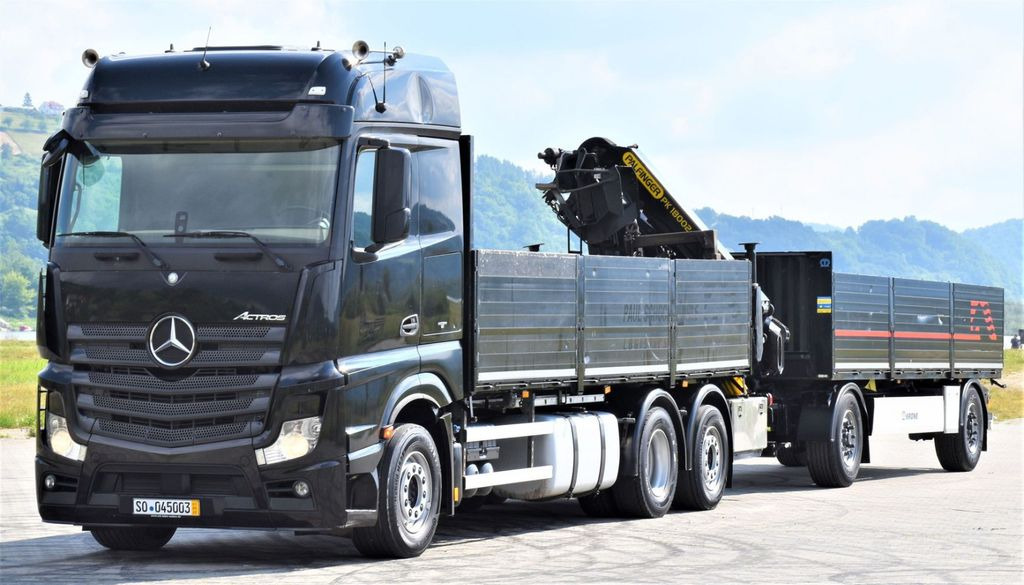 Mercedes-Benz ACTROS 2542 + PK18002-EH C/FUNK + Anhänger! Mercedes-Benz ACTROS 2542 + PK18002-EH C/FUNK + Anhänger! - Lastbil med kran, Lastbil med lad: billede 4 Mercedes-Benz ACTROS 2542 + PK18002-EH C/FUNK + Anhänger! Mercedes-Benz ACTROS 2542 + PK18002-EH C/FUNK + Anhänger! - Lastbil med kran, Lastbil med lad: billede 4
