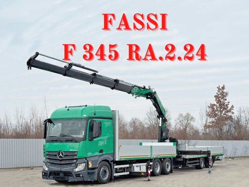 Mercedes-Benz ACTROS 2645 * FASSI F345.24 + FUNK + Anhänger - Lastbil med kran: billede 1 Mercedes-Benz ACTROS 2645 * FASSI F345.24 + FUNK + Anhänger - Lastbil med kran: billede 1