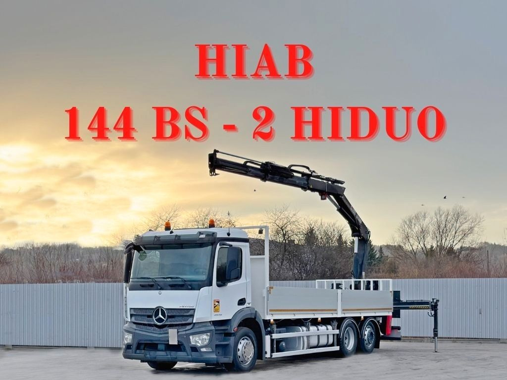 Mercedes-Benz ANTOS 2543* HIAB 144 BS - 2 HIDUO /FUNK - Lastbil med kran: billede 1 Mercedes-Benz ANTOS 2543* HIAB 144 BS - 2 HIDUO /FUNK - Lastbil med kran: billede 1
