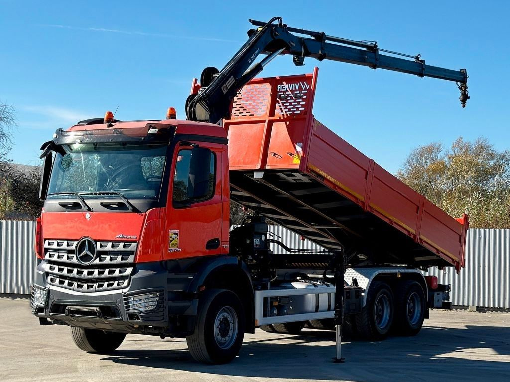 Mercedes-Benz AROCS 2640 *HIAB 144 BS - 3/FUNK + * 6x4 - Tipvogn lastbil, Lastbil med kran: billede 2 Mercedes-Benz AROCS 2640 *HIAB 144 BS - 3/FUNK + * 6x4 - Tipvogn lastbil, Lastbil med kran: billede 2