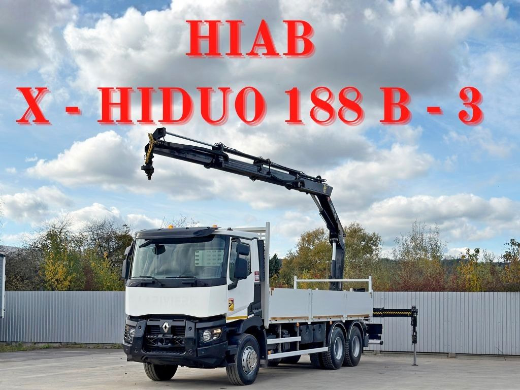 Renault C 380* HIAB X-HIDUO 188 B-3/FUNK*6x4 - Lastbil med kran: billede 1 Renault C 380* HIAB X-HIDUO 188 B-3/FUNK*6x4 - Lastbil med kran: billede 1