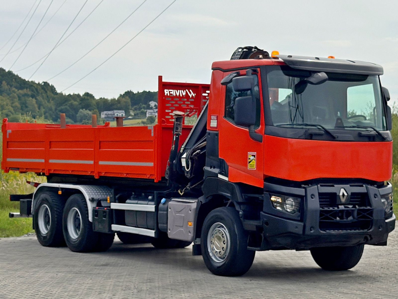 Renault K 380 * HIAB 144 BS - 3 HIDUO + FUNK * 6x4 * TOP - Tipvogn lastbil, Lastbil med kran: billede 3 Renault K 380 * HIAB 144 BS - 3 HIDUO + FUNK * 6x4 * TOP - Tipvogn lastbil, Lastbil med kran: billede 3