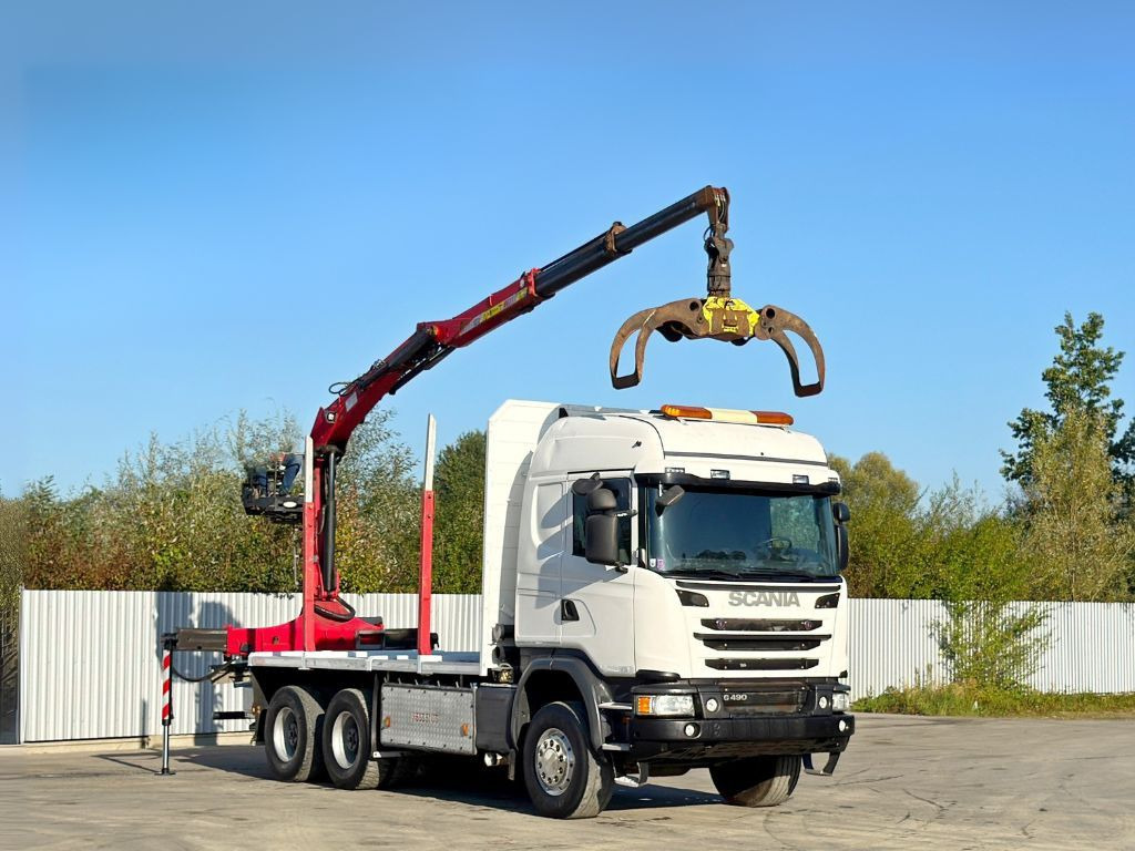 Scania G490* HOLZTRANSPORTER * PENZ 12Z8.70* 6x6 - Lastbil med kran: billede 2 Scania G490* HOLZTRANSPORTER * PENZ 12Z8.70* 6x6 - Lastbil med kran: billede 2