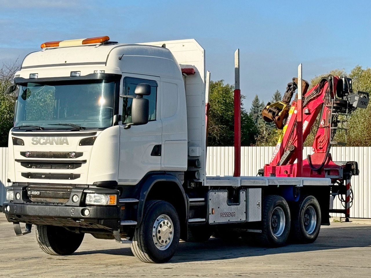 Scania G490* HOLZTRANSPORTER * PENZ 12Z8.70* 6x6 - Tømmerbil, Lastbil med kran: billede 4 Scania G490* HOLZTRANSPORTER * PENZ 12Z8.70* 6x6 - Tømmerbil, Lastbil med kran: billede 4