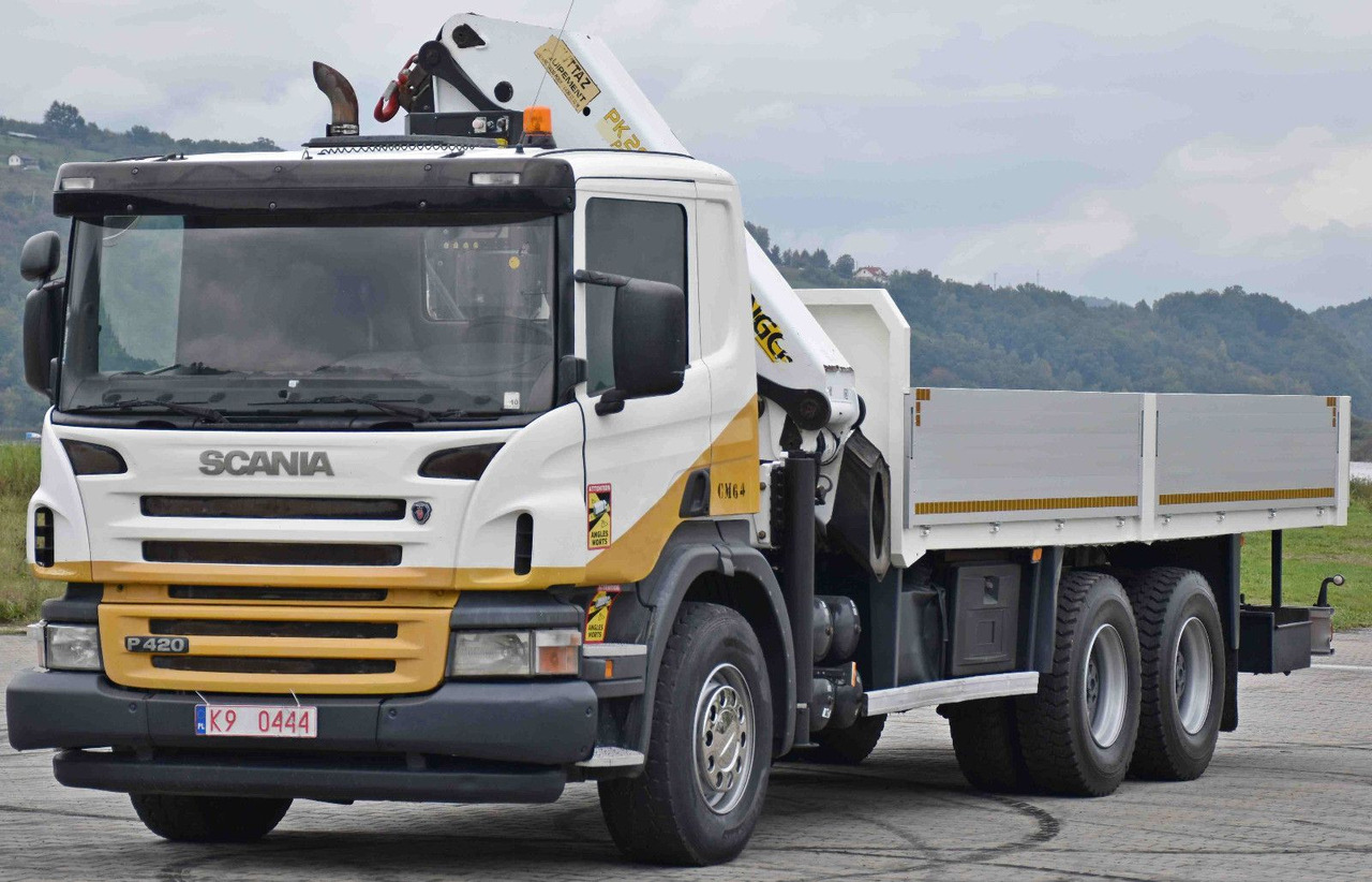 Scania P 420* PRITSCHE 6,40m * PK 29002+FUNK * 6x4 - Lastbil med kran: billede 3 Scania P 420* PRITSCHE 6,40m * PK 29002+FUNK * 6x4 - Lastbil med kran: billede 3