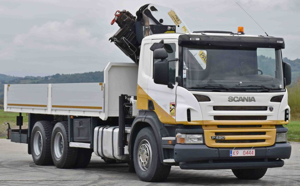 Scania P 420* PRITSCHE 6,40m * PK 29002+FUNK * 6x4 Scania P 420* PRITSCHE 6,40m * PK 29002+FUNK * 6x4 - Lastbil med kran, Lastbil med lad: billede 4 Scania P 420* PRITSCHE 6,40m * PK 29002+FUNK * 6x4 Scania P 420* PRITSCHE 6,40m * PK 29002+FUNK * 6x4 - Lastbil med kran, Lastbil med lad: billede 4