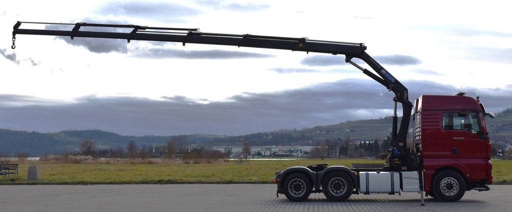 MAN TGX 28.480 Sattelzugmaschine + HMF 2120 K5/FUNK MAN TGX 28.480 Sattelzugmaschine + HMF 2120 K5/FUNK - Trækker: billede 5 MAN TGX 28.480 Sattelzugmaschine + HMF 2120 K5/FUNK MAN TGX 28.480 Sattelzugmaschine + HMF 2120 K5/FUNK - Trækker: billede 5