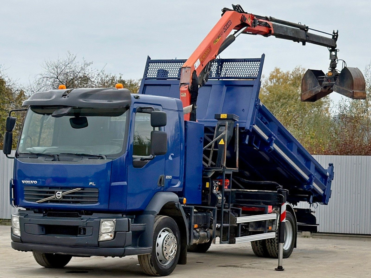 Volvo FL280 KIPPER 4,35m * PALFINGER PK 10000 + FUNK - Lastbil med kran: billede 2 Volvo FL280 KIPPER 4,35m * PALFINGER PK 10000 + FUNK - Lastbil med kran: billede 2