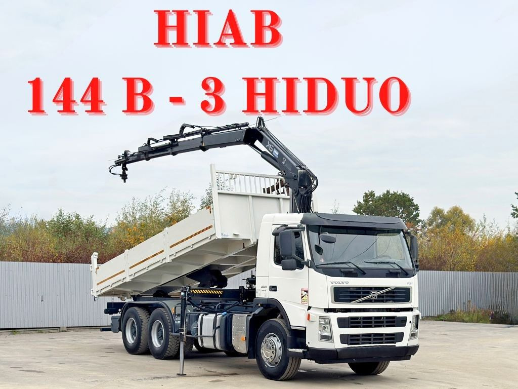 Volvo FM 400 Kipper 6,20m * HIAB 144 B-3 HIDUO* 6x4 - Lastbil med kran: billede 1 Volvo FM 400 Kipper 6,20m * HIAB 144 B-3 HIDUO* 6x4 - Lastbil med kran: billede 1