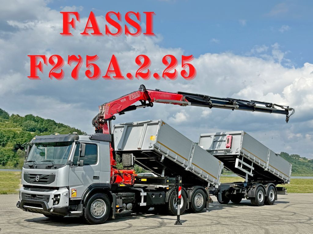 Volvo FMX 420* FASSI F275.2.25 + FUNK + Anhänger / TOP - Tipvogn lastbil, Lastbil med kran: billede 1 Volvo FMX 420* FASSI F275.2.25 + FUNK + Anhänger / TOP - Tipvogn lastbil, Lastbil med kran: billede 1