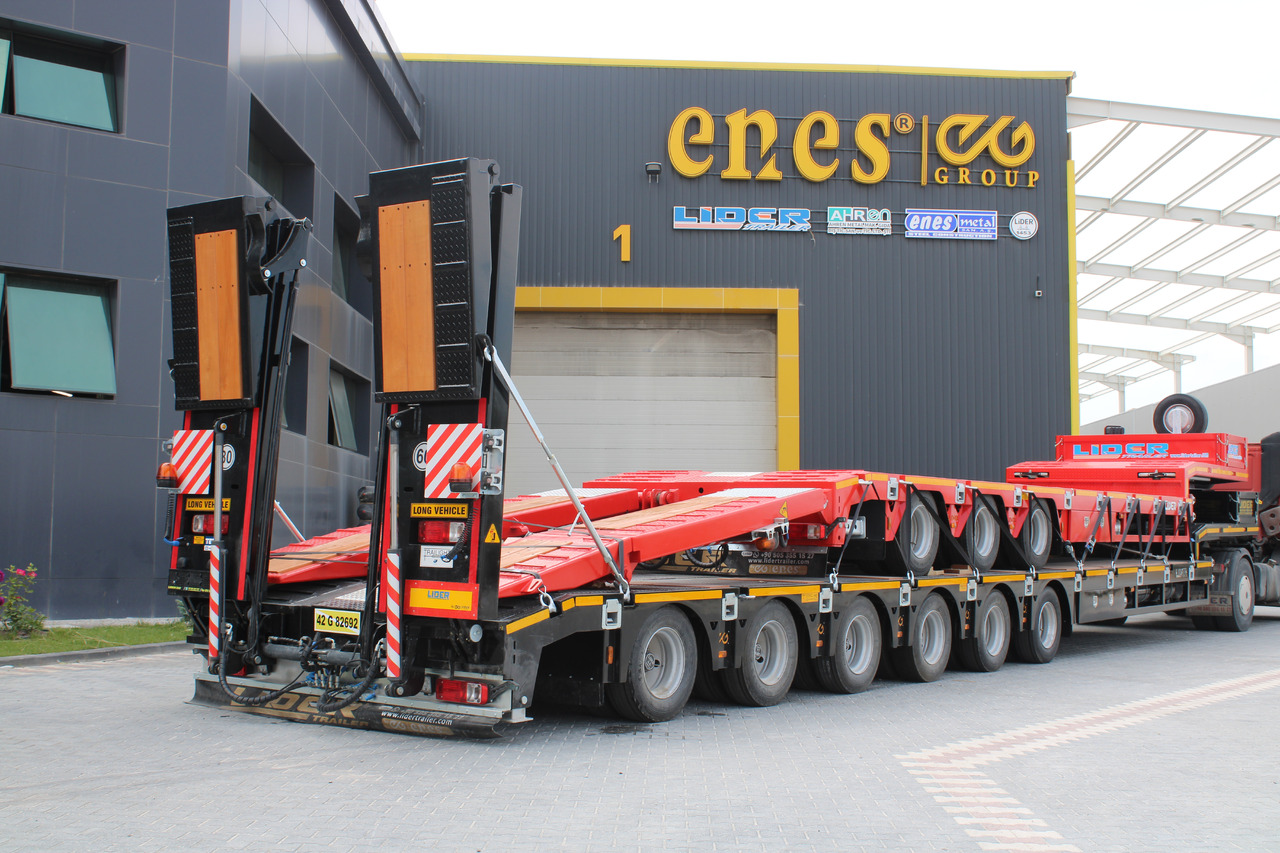 LIDER 2025 model 150 Tons capacity Lowbed semi trailer - Nedbygget platform sættevogn: billede 1 LIDER 2025 model 150 Tons capacity Lowbed semi trailer - Nedbygget platform sættevogn: billede 1