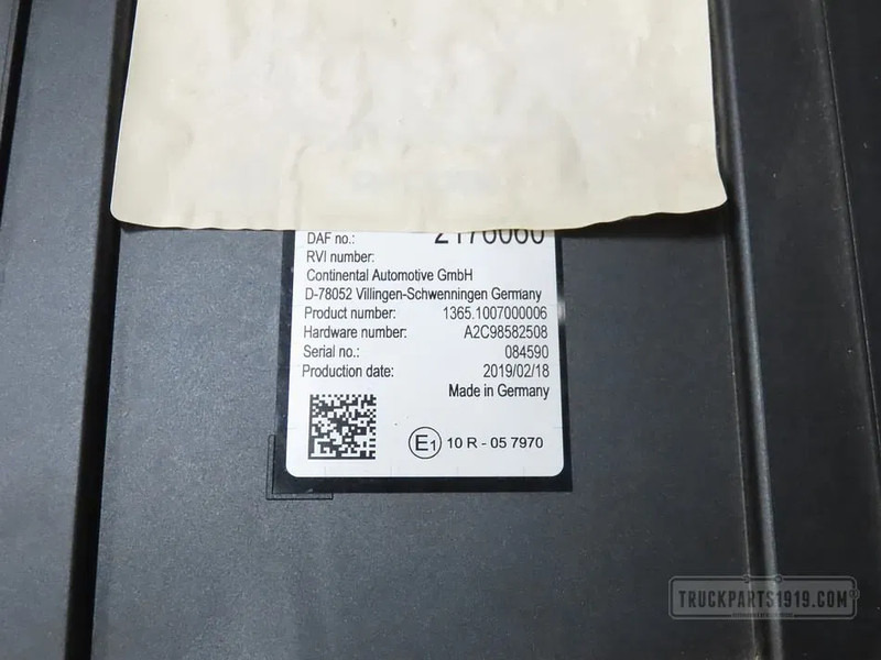 Diversen 2176060 VECU regeleenheid DAF - Kontrol blok for Lastbil: billede 2 Diversen 2176060 VECU regeleenheid DAF - Kontrol blok for Lastbil: billede 2