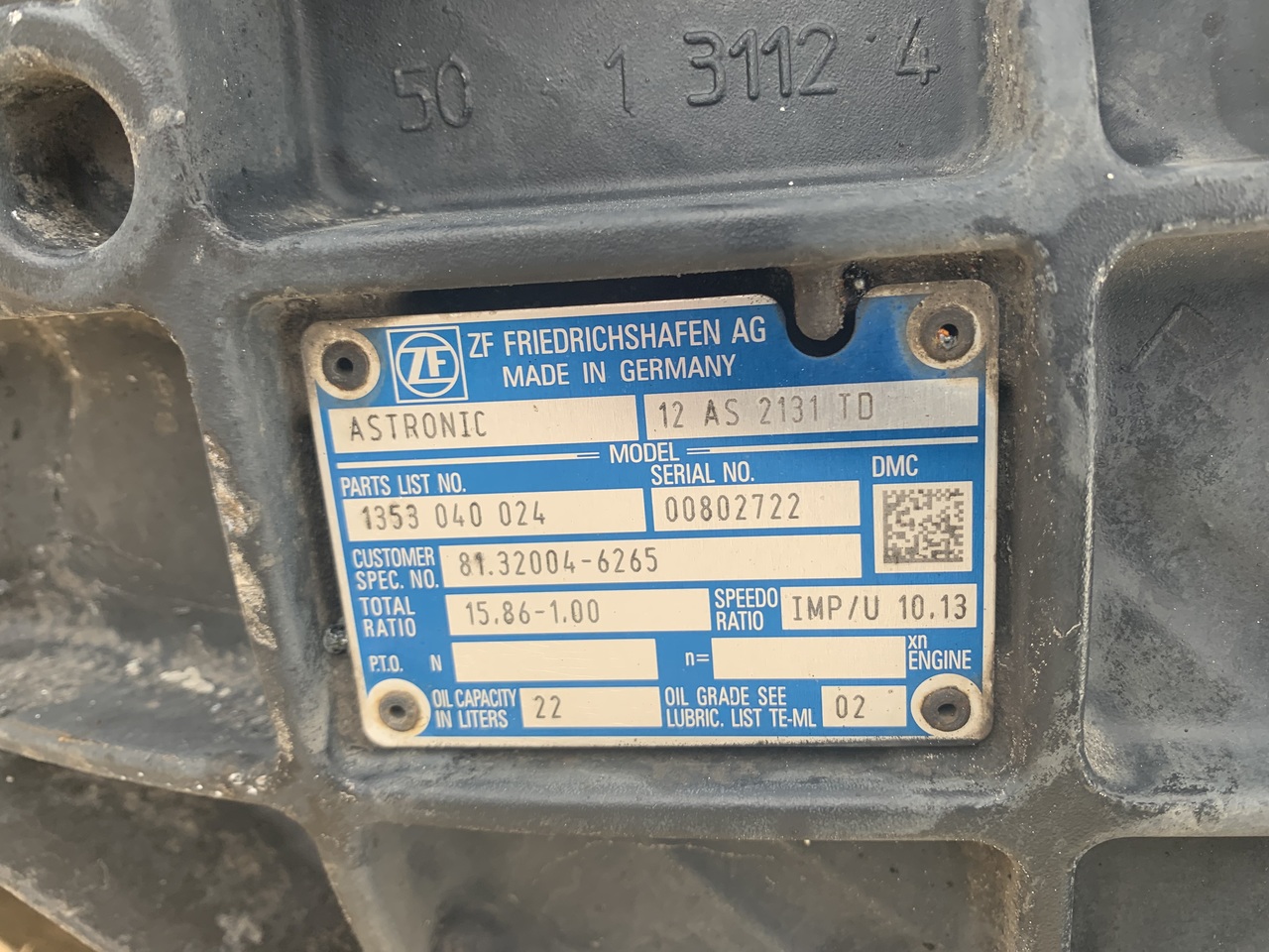 ASTRONIC 12AS 2131 TD WITH INTARDER EST52 MAN TGX - Gearkasse for Lastbil: billede 4 ASTRONIC 12AS 2131 TD WITH INTARDER EST52 MAN TGX - Gearkasse for Lastbil: billede 4