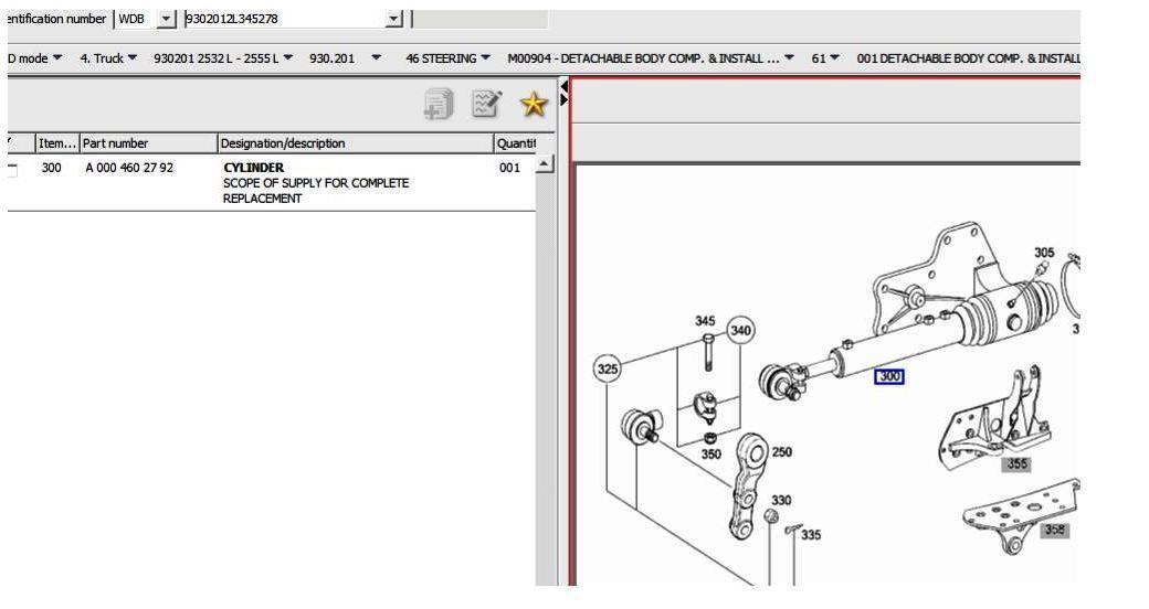 WORKING CYLINDER STEERING ACTROS MP2 RHD - Hydraulik for Lastbil: billede 1 WORKING CYLINDER STEERING ACTROS MP2 RHD - Hydraulik for Lastbil: billede 1