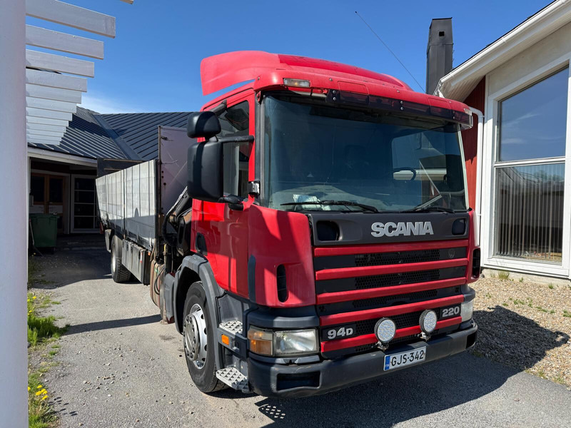 Scania P94D - Lastbil med lad, Lastbil med kran: billede 3 Scania P94D - Lastbil med lad, Lastbil med kran: billede 3
