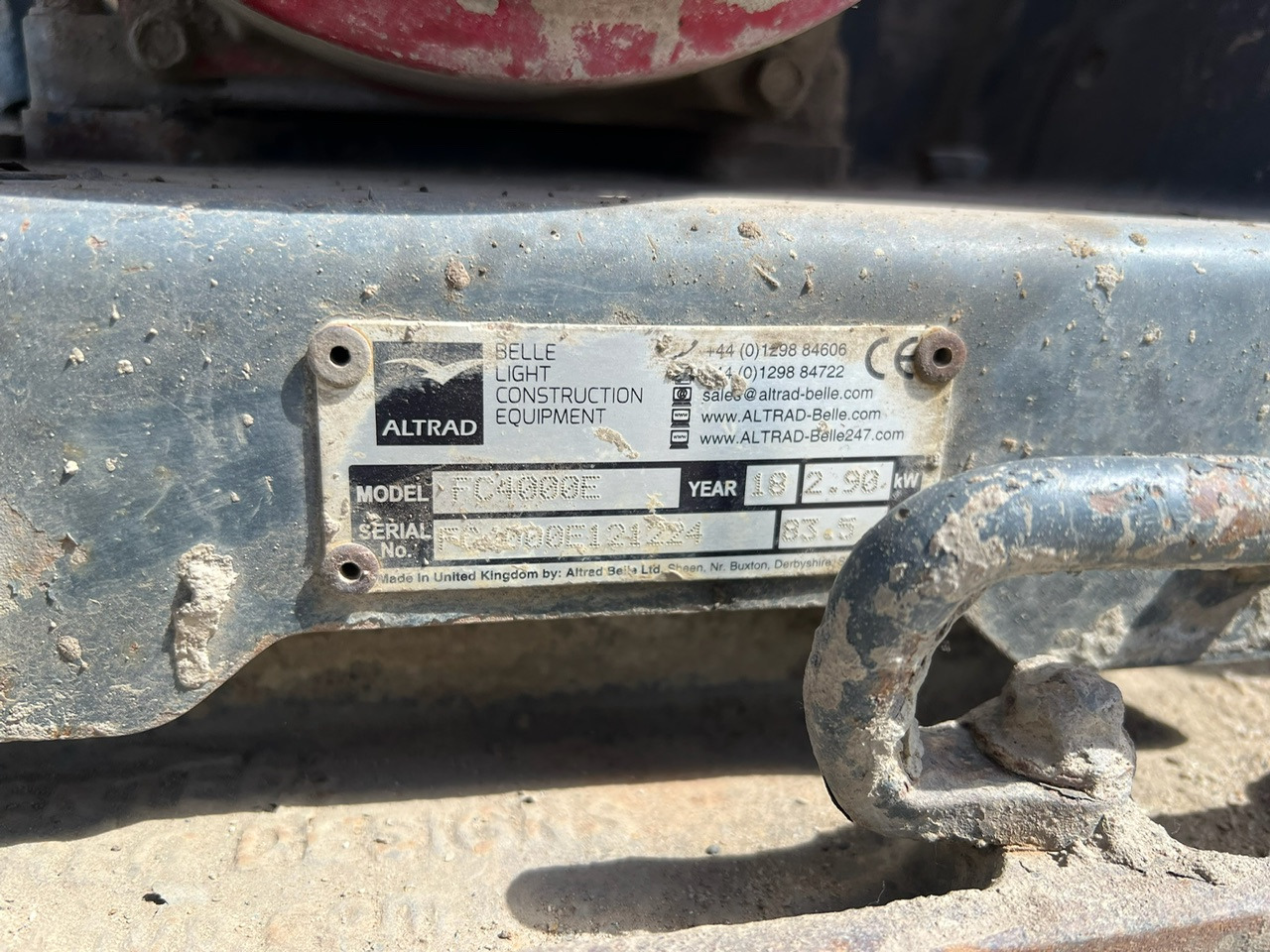 Zagęszczarka ALTRAD BELLE FC4000E PCX13/40 - Pladevibrator: billede 4 Zagęszczarka ALTRAD BELLE FC4000E PCX13/40 - Pladevibrator: billede 4