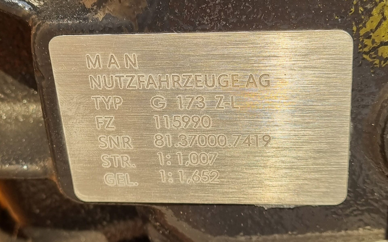 Ny Transmission for Lastbil MAN 8x8 8x6 Tussenbak G173 Z-L Nieuw: billede 7