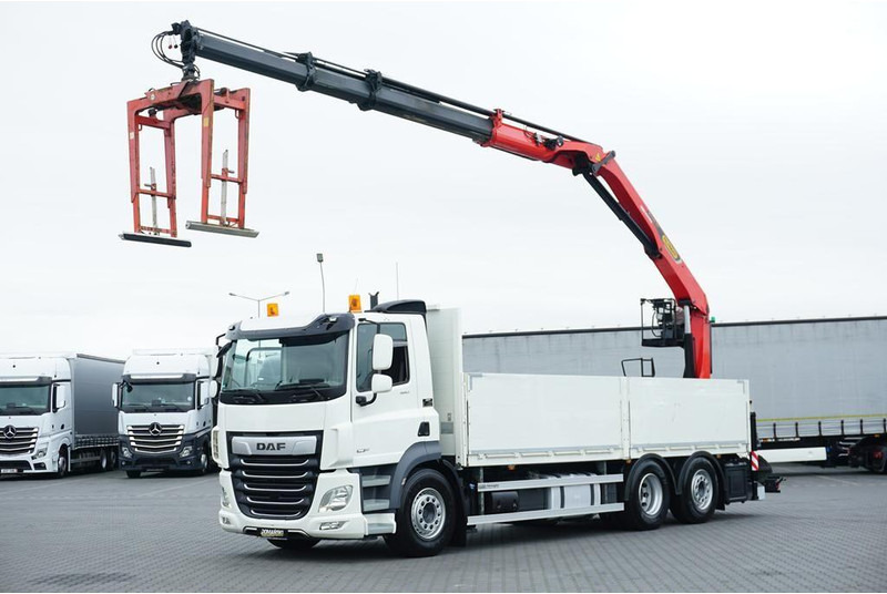 DAF CF / 480 / 6 X 2 / SKRZYNIOWY + HDS / PALFINGER PK 22 001L / OŚ - Lastbil med lad, Lastbil med kran: billede 1 DAF CF / 480 / 6 X 2 / SKRZYNIOWY + HDS / PALFINGER PK 22 001L / OŚ - Lastbil med lad, Lastbil med kran: billede 1