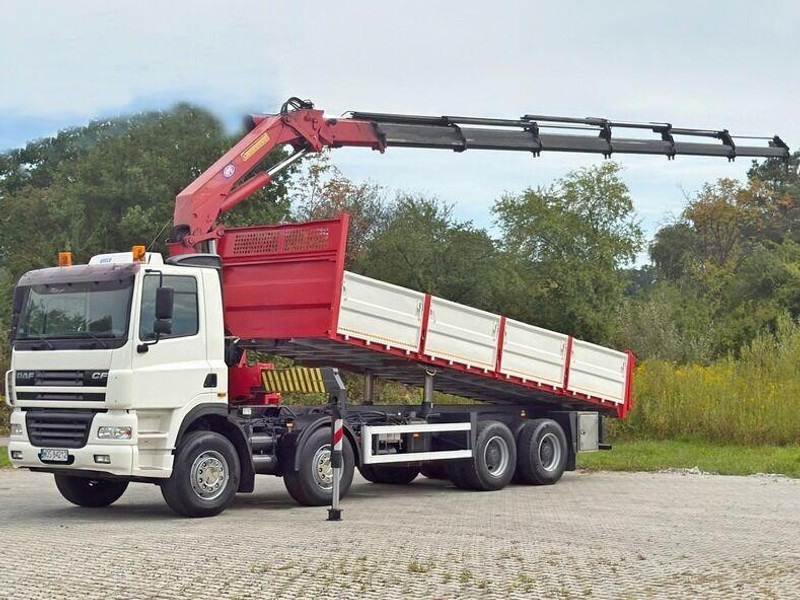 DAF CF 85.380 * HMF 2823 K6 (B3) + FUNK * 8x4 * TOP - Tipvogn lastbil, Lastbil med kran: billede 2 DAF CF 85.380 * HMF 2823 K6 (B3) + FUNK * 8x4 * TOP - Tipvogn lastbil, Lastbil med kran: billede 2