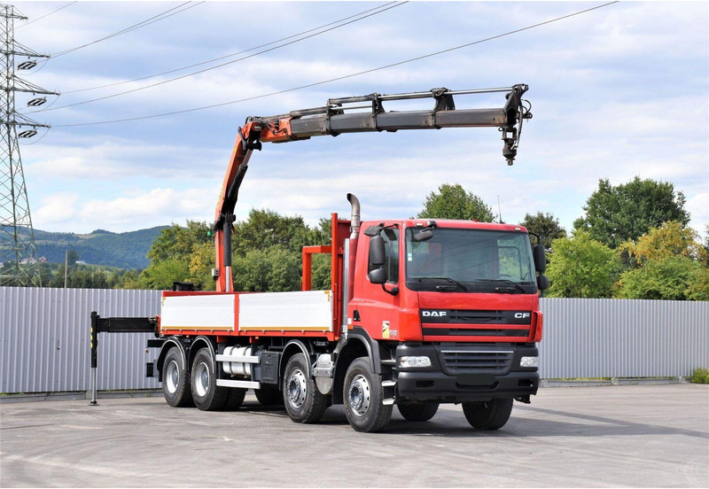 DAF CF 85.410 - Lastbil med lad, Lastbil med kran: billede 2 DAF CF 85.410 - Lastbil med lad, Lastbil med kran: billede 2