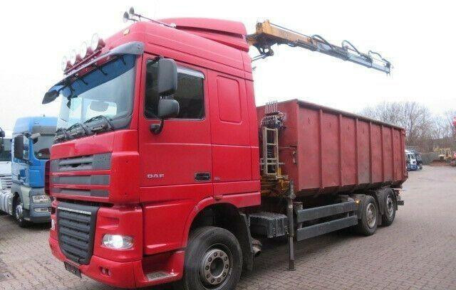 DAF XF105.410 6x2 Container + Crane - Liftdumper lastbil: billede 4 DAF XF105.410 6x2 Container + Crane - Liftdumper lastbil: billede 4