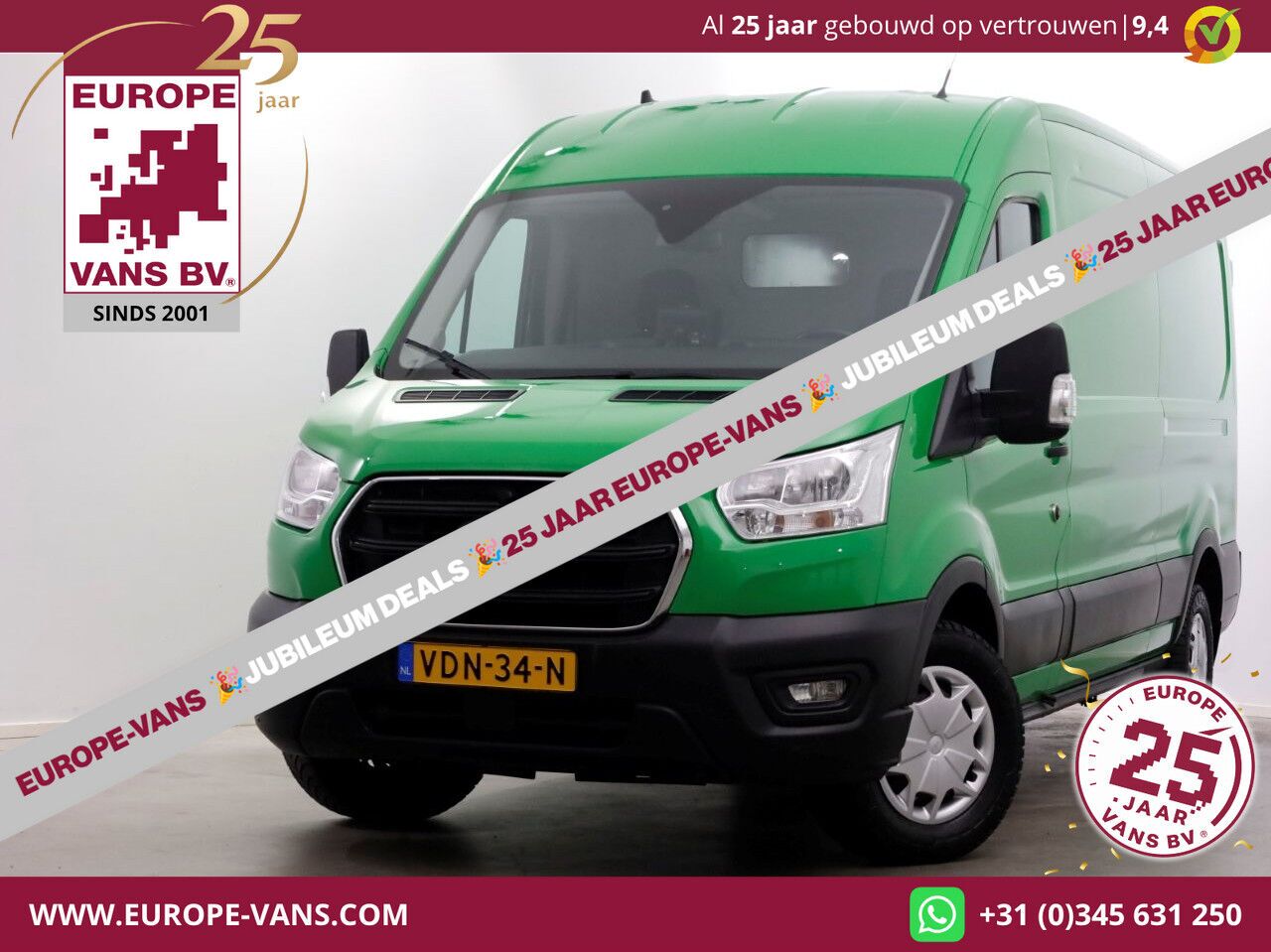 Ford Transit 350 2.0 TDCI 130pk E6 RWD L3H2 Trend Airco/Camera/Trekha - Varevogn: billede 1 Ford Transit 350 2.0 TDCI 130pk E6 RWD L3H2 Trend Airco/Camera/Trekha - Varevogn: billede 1