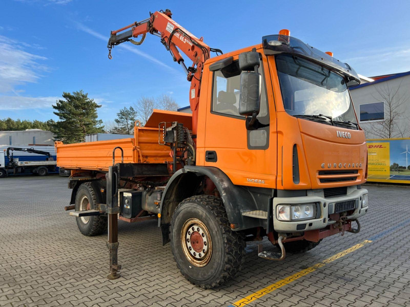 Iveco 140 E 24 4x4 + Atlas AK 65.2 A1 - Tipvogn lastbil, Lastbil med kran: billede 2 Iveco 140 E 24 4x4 + Atlas AK 65.2 A1 - Tipvogn lastbil, Lastbil med kran: billede 2