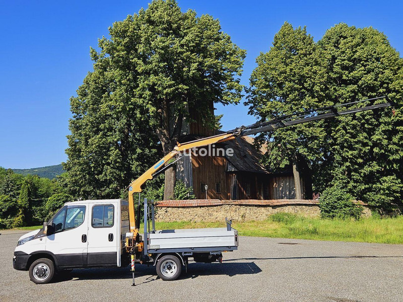 Iveco Daily 35c-15 Doka flatbed + crane Effer - Ladbil, Mandskabsbil: billede 2 Iveco Daily 35c-15 Doka flatbed + crane Effer - Ladbil, Mandskabsbil: billede 2