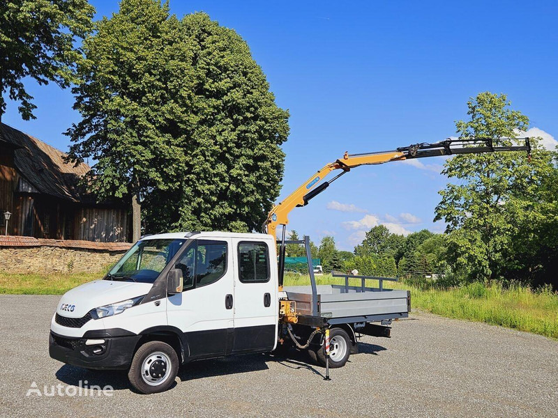 Iveco Daily 35c-15 Doka flatbed + crane Effer - Ladbil, Mandskabsbil: billede 4 Iveco Daily 35c-15 Doka flatbed + crane Effer - Ladbil, Mandskabsbil: billede 4