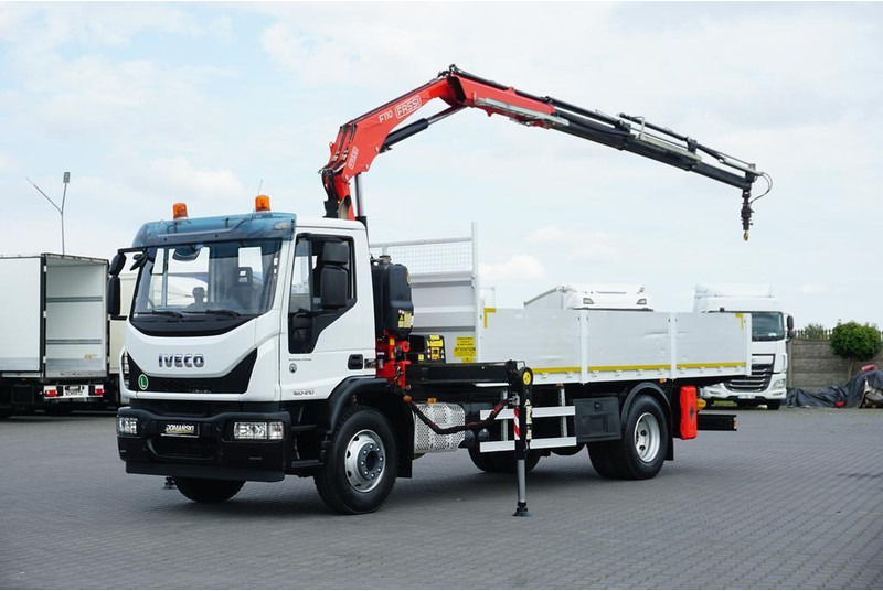 Iveco EUROCARGO / 160-21 / SKRZYNIOWY + HDS / FASSI F110 / ROTATOR / P - Lastbil med lad, Lastbil med kran: billede 1 Iveco EUROCARGO / 160-21 / SKRZYNIOWY + HDS / FASSI F110 / ROTATOR / P - Lastbil med lad, Lastbil med kran: billede 1