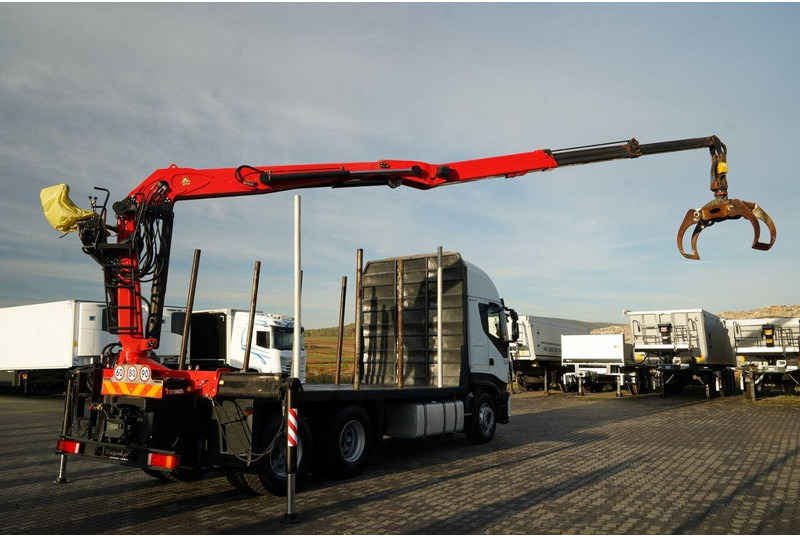Iveco STRALIS 560 / 6X4 / DO DREWNA / DO DRZEWA / DO LASU / HDS PALFIN - Tømmerbil, Lastbil med kran: billede 5 Iveco STRALIS 560 / 6X4 / DO DREWNA / DO DRZEWA / DO LASU / HDS PALFIN - Tømmerbil, Lastbil med kran: billede 5