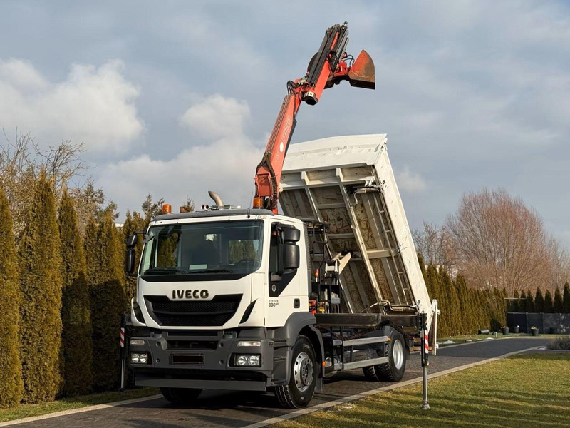 Iveco Stralis 330 - 3 way tipper + crane - Tipvogn lastbil, Lastbil med kran: billede 1 Iveco Stralis 330 - 3 way tipper + crane - Tipvogn lastbil, Lastbil med kran: billede 1