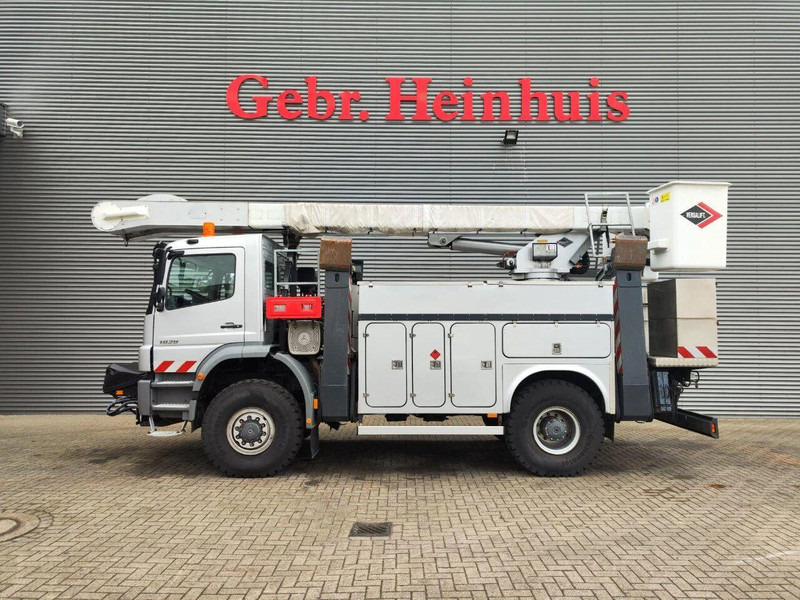 Lastbil, Lastbil med kran Mercedes-Benz Axor 1824 - Lifting basket: billede 8