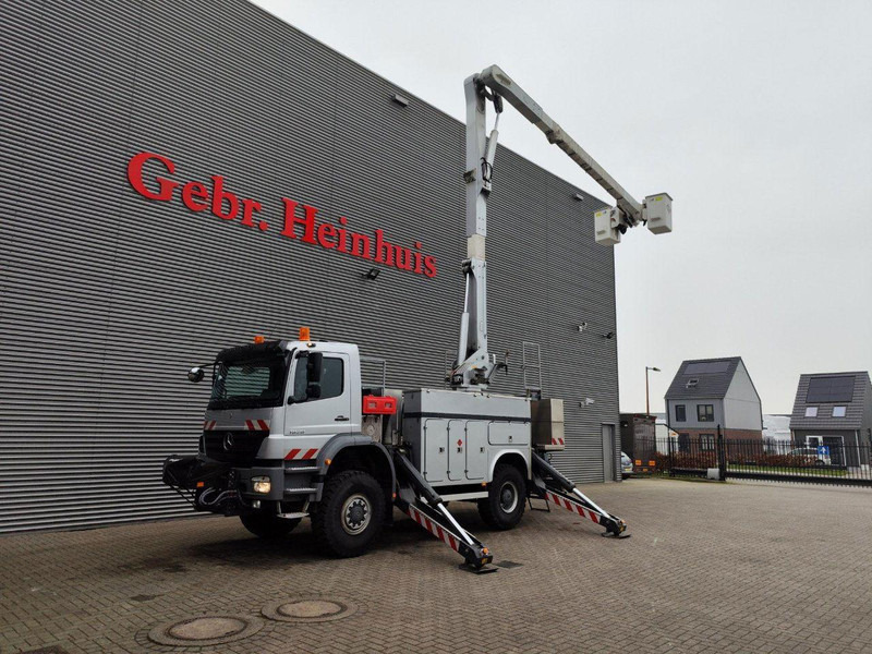 Lastbil, Lastbil med kran Mercedes-Benz Axor 1824 - Lifting basket: billede 7
