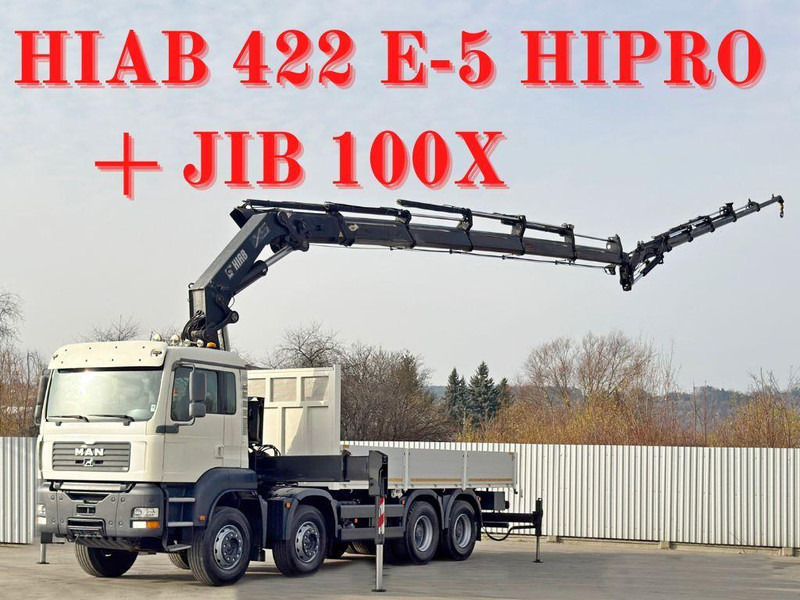 MAN TGA 35.430 * HIAB 422 E - 5 HIPRO + JIB 100X - Lastbil med lad, Lastbil med kran: billede 1 MAN TGA 35.430 * HIAB 422 E - 5 HIPRO + JIB 100X - Lastbil med lad, Lastbil med kran: billede 1