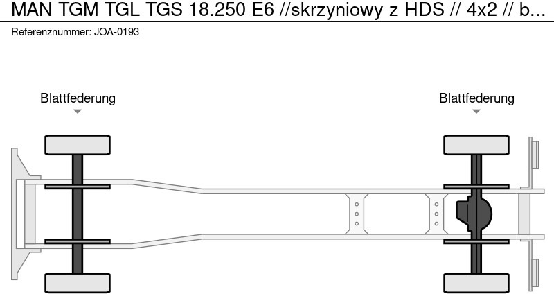 MAN TGM TGL TGS 18.250 E6 //skrzyniowy z HDS // 4x2 // budowlanka - Lastbil med lad, Lastbil med kran: billede 2 MAN TGM TGL TGS 18.250 E6 //skrzyniowy z HDS // 4x2 // budowlanka - Lastbil med lad, Lastbil med kran: billede 2