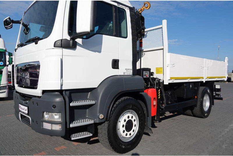 Tipvogn lastbil, Lastbil med kran MAN TGS 18.400 + HDS: billede 16